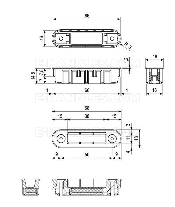 Zaczep magnetyczny Polaris ALUTOP XT mosiądzowany AGB B024020903, symbol B024020903